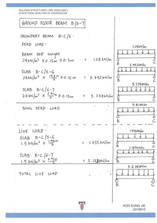 Beams and Columns Individual Calculations