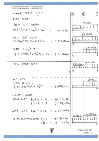 Beams and Columns Individual Calculations