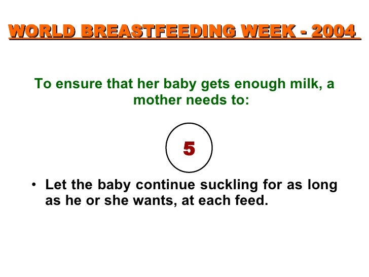 28.1.2008 Exclusive Breastfeeding For 6 Months