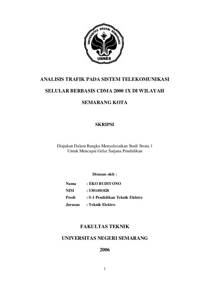 Judul Skripsi Elektro Telekomunikasi Pejuang Skripsi