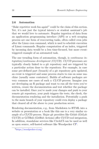 Research Software Engineering A Guide To The Open Source Ecosystem ...