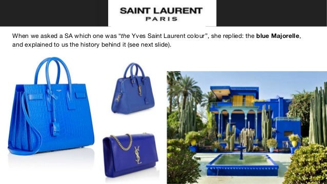 yves saint laurent blue bag