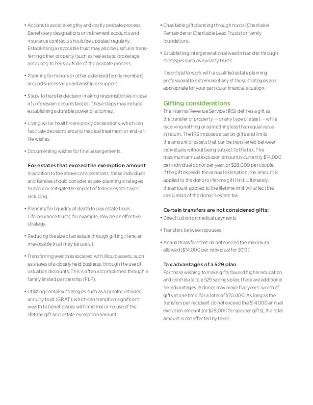 A closer look at the current estate and gifting tax rules