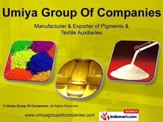 Manufacturer & Exporter of Pigments & Textile Auxiliaries 