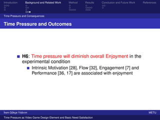 Time Pressure as Video Design Element and Basic Need Satisfaction | PDF