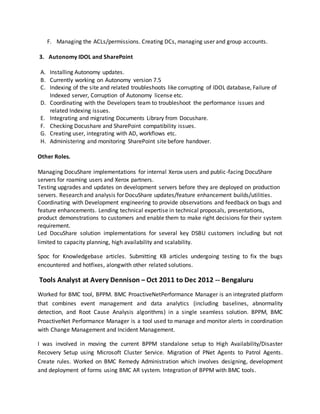 Proactivenet CV | DOCX