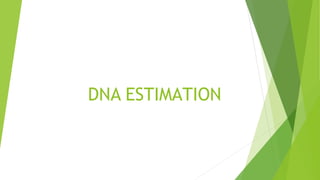 DNA ESTIMATION
 