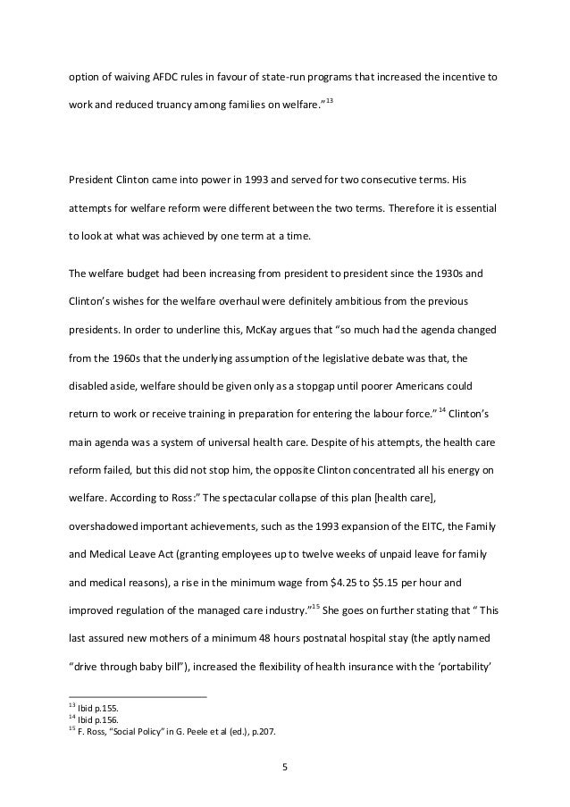 Thesis on welfare picture