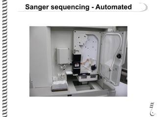 Sanger sequencing - Automated
 