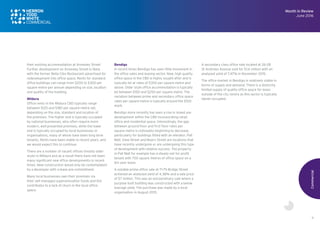 11
their existing accommodation at Annesley Street.
Further development on Annesley Street is likely
with the former Bella Cibo Restaurant advertised for
redevelopment into office space. Rents for standard
office buildings can range from $200 to $300 per
square metre per annum depending on size, location
and quality of the building.
Mildura
Office rents in the Mildura CBD typically range
between $125 and $180 per square metre net,
depending on the size, standard and location of
the premises. The higher end is typically occupied
by national businesses, who often require more
modern, well presented premises, while the lower
end is typically occupied by local businesses or
organisations, many of whom have been long term
tenants. Rents have been stable in recent years, and
we would expect this to continue.
There are a number of vacant offices (mostly older
style) in Mildura and as a result there have not been
many significant new office developments in recent
times. New construction would only be contemplated
by a developer with a lease pre-commitment.
Many local businesses own their premises via
their self managed superannuation funds and this
contributes to a lack of churn in the local office
space.
Bendigo
In recent times Bendigo has seen little movement in
the office sales and leasing sector. New, high quality
office space in the CBD is highly sought after and is
typically let at rates of $300 per square metre and
above. Older style office accommodation is typically
let between $150 and $250 per square metre. The
variation between prime and secondary office space
rates per square metre is typically around the $100
mark.
Bendigo more recently has seen a rise in mixed use
development within the CBD incorporating retail,
office and residential space. Interestingly, the gap
between ground floor and first floor rates per
square metre is noticeably beginning to decrease,
particularly for buildings fitted with an elevator. Pall
Mall, View Street and Myers Street are locations that
have recently undergone or are undergoing this type
of development with relative success. The property
in Pall Mall for example has a steady not for profit
tenant with 700 square metres of office space on a
ten year lease.
A notable prime office sale at 71-75 Bridge Street
achieved an analysed yield of 4.38% and a sale price
of $7 million. This was an extraordinary sale where a
purpose built building was constructed with a below
average yield. The purchase was made by a local
organisation in August 2015.
A secondary class office sale located at 26-28
St Andrews Avenue sold for $1.6 million with an
analysed yield of 7.47% in November 2015.
The office market in Bendigo is relatively stable in
terms of supply and demand. There is a distinctly
limited supply of quality office space for lease
outside of the city centre as this sector is typically
owner-occupied.
Commercial
Month in Review
June 2016
 