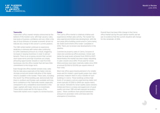 18
Townsville
Townsville’s office market remains entrenched at the
bottom of the market cycle, with high vacancy rates,
low levels of business confidence and very little in the
way of local stimulus or broader economic drivers to
indicate any change in this sector's current position.
The CBD rental market continues to experience
weakness in demand with rental rates continuing
to suffer downward pressure as a result, triggering
increases in leasing incentives in order to attract
tenants. There is an on-going concern that current
short lease terms and high incentives are simply
attracting opportunistic tenants or new first time
businesses into the office market that will have little
commitment to the longer term.
Even though the office market remains slow, sales
that do take place especially at the higher end are
strongly priced and remain indicative of the higher
returns available in the market. These sales, including
the recent Tax Office building sale, demonstrate that
there is southern and foreign cash available and long
term confidence in the Townsville market, especially
compared to very competitive environments in the
major capitals with lower returns on investment.
These factors bode well for the future of the
Townsville market once it regains its normal traction.
Cairns
The Cairns office market is relatively shallow and
experiences limited sales activity. The market has
also experienced limited new development, with the
last large office building constructed in Cairns being
the State Government office tower completed in
2010. There are no known new developments in the
pipeline.
Commercial property sales in Cairns, inclusive of
retail and commercial office premises, remain well
below the peak levels achieved from 2005 to 2007.
Nevertheless the market has been slowly rebuilding
in sales volume since 2010. Prices paid for strata
titled premises have been relatively stable since 2010
at around $2,500 to $3,000 per square metre of
floor area.
Most new office space leasing demand is for smaller
areas and for modern, good quality green star rated
premises, however there is only a handful of such
buildings in Cairns. These buildings achieve high
levels of occupancy and are experiencing stable rent
levels typically of $350 to $400 per square metre
per annum. Demand for lesser quality space remains
limited and there is a large oversupply even of good
quality non-inner CBD and well exposed secondary
space. These conditions have placed downward
pressure on secondary rents and have seen the
emergence of incentives.
Overall there has been little change in the Cairns
office market during the past twelve months and we
see no evidence that the current situation will change
for the remainder of 2016.
Commercial
Month in Review
June 2016
 
