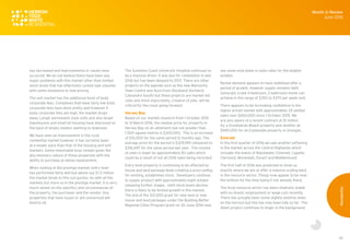 45
has decreased and improvements in values have
occurred. We do not believe there have been any
major problems with this market other than limited
stock levels that has effectively curbed sale volumes
with some resistance to new pricing.
The unit market has the additional facet of body
corporate fees. Complexes that have fairly low body
corporate fees have done pretty well however if
body corporate fees are high, the market drops
away. Larger permanent style units and also larger
townhouses and small lot housing have improved on
the back of empty nesters wanting to downsize.
We have seen an improvement in the rural
residential market however it has certainly been
at a slower pace than that of the housing and unit
markets. Some reasonable buys remain given the
discretionary nature of these properties with the
ability to purchase at below replacement.
When looking at the prestige market, entry level
has performed fairly well but above say $1.5 million
the market tends to thin out quickly. As with all the
markets but more so in the prestige market, it is very
much reliant on the specifics and circumstances of
the property, the purchaser and the vendor. Any
properties that have issues or are overpriced will
tend to sit.
The Sunshine Coast University Hospital continues to
be a massive driver. It was due for completion in late
2016 but has been delayed to 2017. There are other
projects on the agenda such as the new Maroochy
Town Centre and Aura from Stockland (formerly
Caloundra South) but these projects are market led.
Jobs and more importantly, creation of jobs, will be
critical for the coast going forward.
Hervey Bay
Based on our market research from 1 October 2015
to 31 March 2016, the median price for property in
Hervey Bay on an allotment size not greater than
1,500 square metres is $320,000. This is an increase
of $10,000 for the same period 12 months ago. The
average price for the period is $329,199 compared to
$316,697 for the same period last year. The volume
of sales is lower by approximately 83 sales which
could be a result of not all 2016 sales being recorded.
Entry level property is continuing to be affected by
house and land package deals creating a price ceiling
for existing, established stock. Developers continue
to supply product with approximately eight estates
releasing further stages. Until stock levels decline,
there is likely to be limited growth in this market.
The end of the $12,000 grant for new land or new
house and land packages under the Building Better
Regional Cities Program grant on 30 June 2016 may
see some slow down in sales rates for the eligible
estates.
Rental demand appears to have stabilised after a
period of growth, however supply remains tight.
Generally a new 4-bedroom, 2-bathroom home can
achieve in the range of $350 to $370 per week rent.
There appears to be increasing confidence in the
higher priced market with approximately 25 settled
sales over $600,000 since 1 October 2015. We
are also aware of a recent contract at $1 million
for a Dundowran Beach property and another at
$940,000 for an Esplanade property in Urangan.
Emerald
In the first quarter of 2016 we saw another softening
in the market across the Central Highlands which
includes the towns of Blackwater, Emerald, Capella,
Clermont, Moranbah, Dysart and Middlemount.
The first half of 2016 was predicted to show us
exactly where we are at after a massive scaling back
in the resource sector. Things now appear to be near
the bottom for the time being if not already there.
The local resource sector has been relatively stable
with no drastic employment or wage cuts recently.
There has actually been some slightly positive news
on the horizon but this has only been talk so far. The
Adani project continues to linger in the background
Month in Review
June 2016
Residential
 