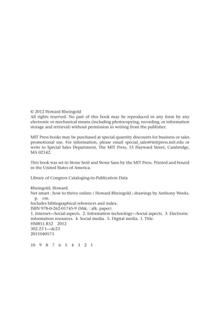 Net Smart How To Thrive Online Howard Rheingold | PDF