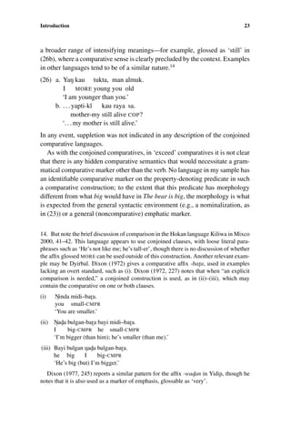 Something Intesifying Examples Universals In Comparative Morphology Jonathan David Bobaljik | PDF