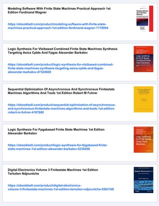 Finite State Machines In Hardware Unknown | PDF
