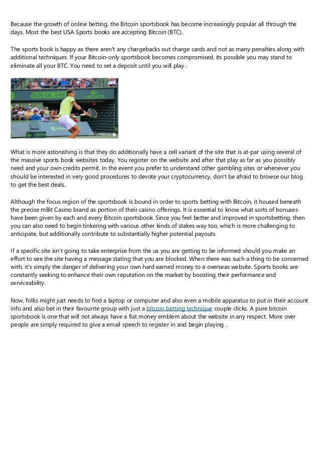 How To Solve Issues With Bitcoin Betting World Cup - 