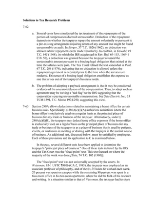 Comprehensive Guide to Individual Taxation and Deductions with Case ...