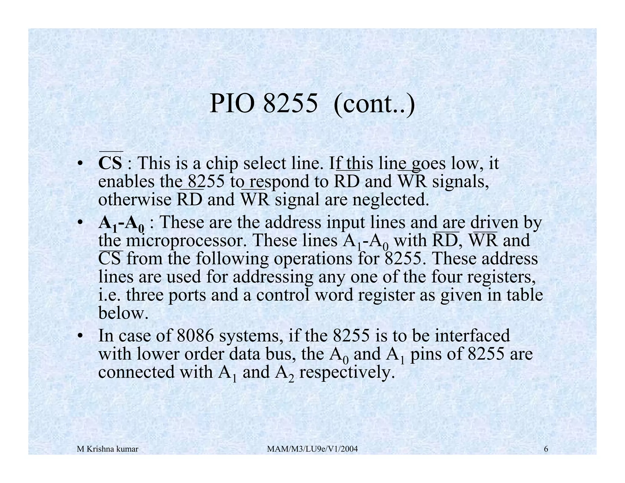 8255 programable io | PDF