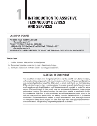 Assistive Technology for People with Disabilities (2nd Edition) | PDF