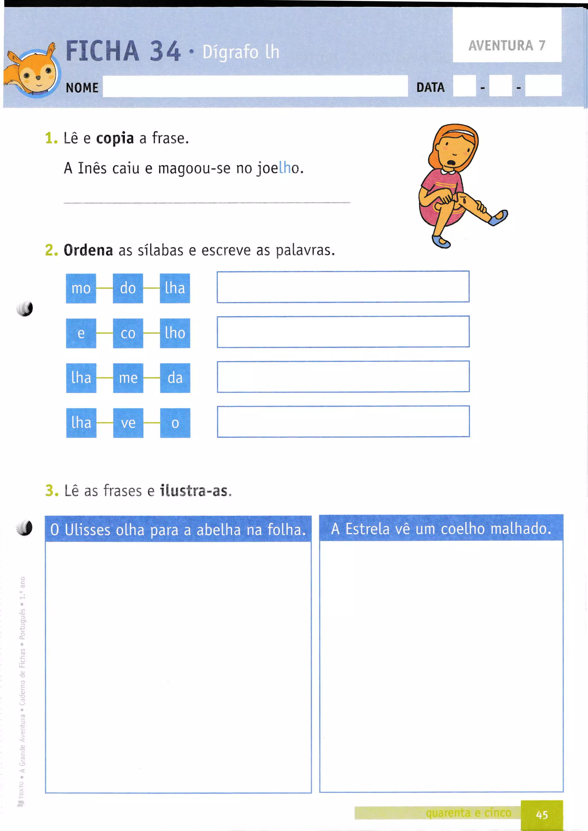 282722852 a-grande-aventura-caderno-de-fichas-portugues-1ºano | PDF
