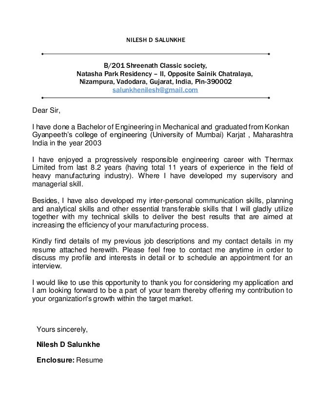 nilesh salunkhe cover letter residency cover letters
