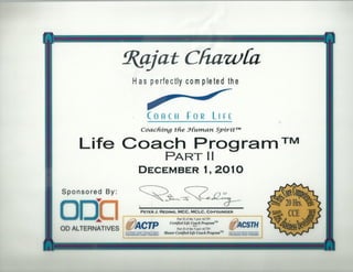 Coach for Life Module-2 Certificate