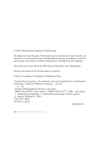 Transforming Enterprise The Economic And Social Implications Of ...