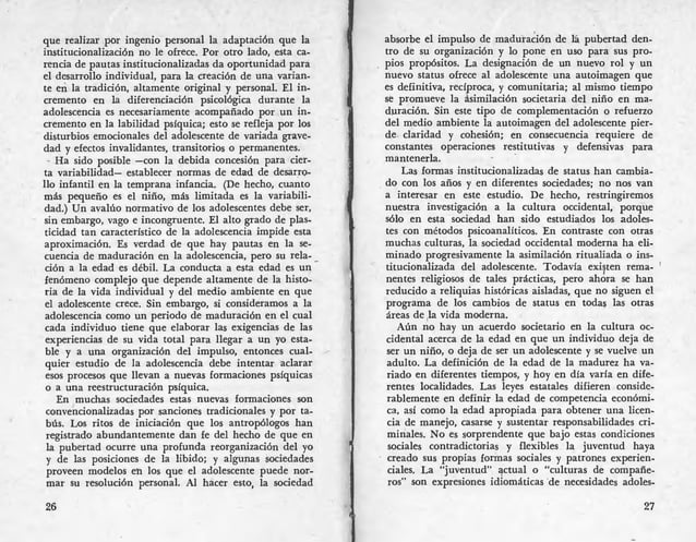 283262294 peter-blos-1962-psicoanalisis-de-la-adolescencia | PPT