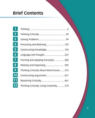 Thinking Critically 12th Edition 12th John Chaffee | PDF