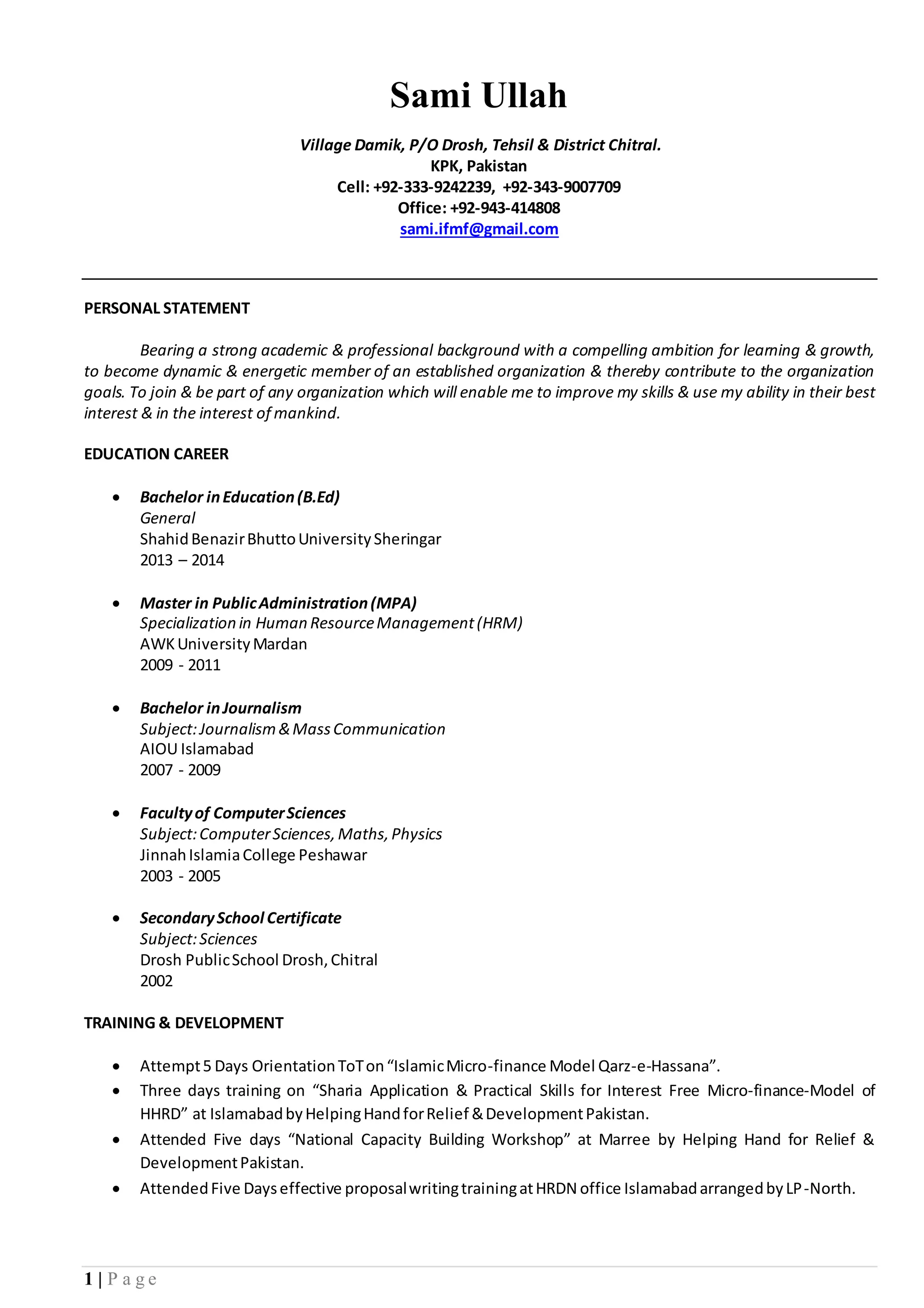 My New CV | DOCX