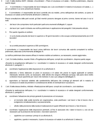 Lettera incarico coordinatore sicurezza