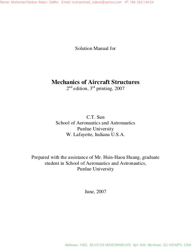 Free Download Aircraft Structures Peery Solution Manual Programs Free Download Aircraft Structures Peery Solution Manual Programs