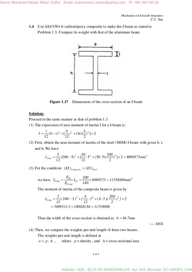 mechanics of aircraft structures solution manual c.t.sun Megson solution manual aircraft structures ch01 | stress.