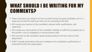 Indivdiual Interview RA Training | PPTX