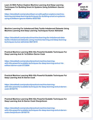 Machine Learning And Deep Learning Techniques For Medical Image ...