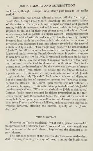 Jews And Magic Jewish Magic And Superstition Illustrated Joshua Trachtenberg | PDF