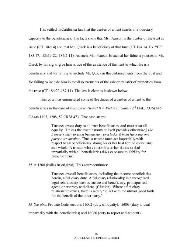 writing sample opening brief quick california appellate brief format