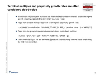 JP MORGAN DCF AND M&A ANALYSIS | PDF