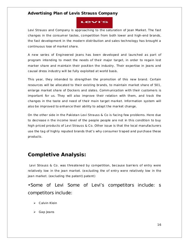 Levi's global strategy picture