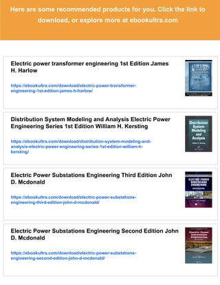 Electric Machines Electric Power Engineering Series 1st Edition Gross | PDF
