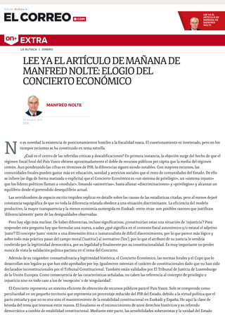 LEE YA EL
ARTÍCULO DE
MAÑANA DE
MANFRED
NOLTE
EXTRA
N
LEEYAELARTÍCULODEMAÑANADE
MANFREDNOLTE:ELOGIODEL
CONCIERTOECONÓMICO
...