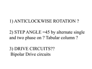 stepper motors | PPTX
