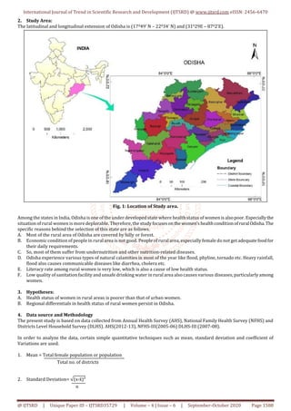 Health Status of Rural Women in Odisha | PDF