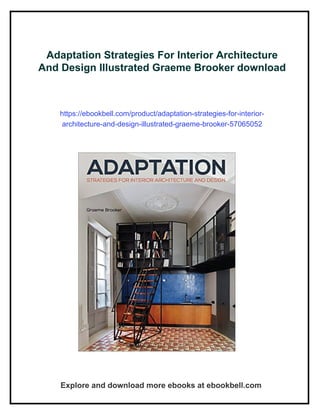 Adaptation Strategies For Interior Architecture And Design Illustrated ...