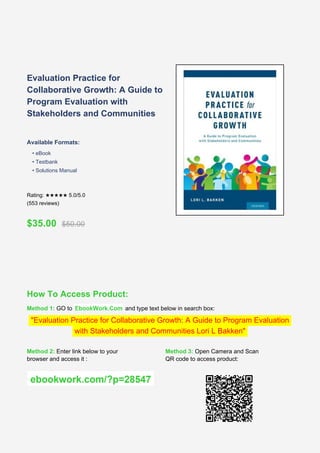 Comprehensive Guide to Collaborative Program Evaluation with ...