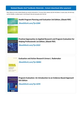 Comprehensive Guide to Collaborative Program Evaluation with ...