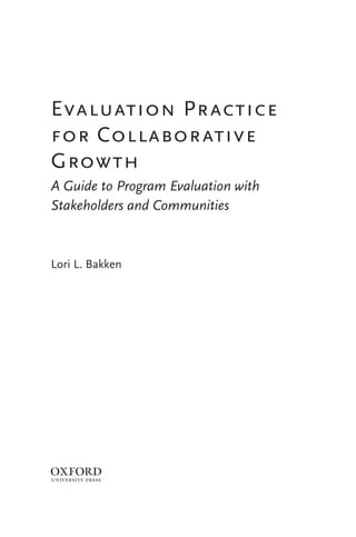 Comprehensive Guide to Collaborative Program Evaluation with ...