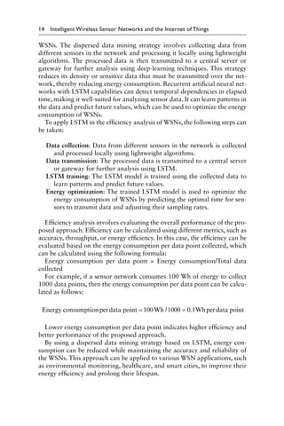 Intelligent Wireless Sensor Networks And The Internet Of Things ...