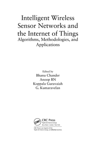 Intelligent Wireless Sensor Networks And The Internet Of Things ...