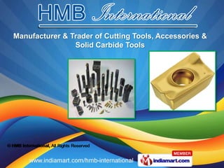 Manufacturer & Trader of Cutting Tools, Accessories &
                Solid Carbide Tools
 